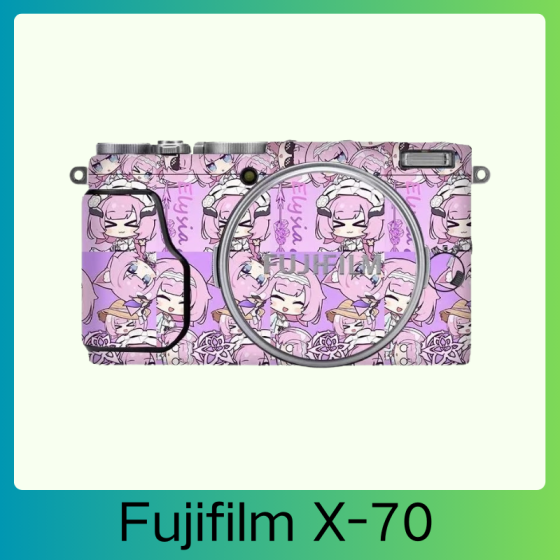 Corpo da Fujifilm X-70  - Pele câmera, adesivo câmera - com alta resistência a arranhões, à prova d'água e com design elegante.